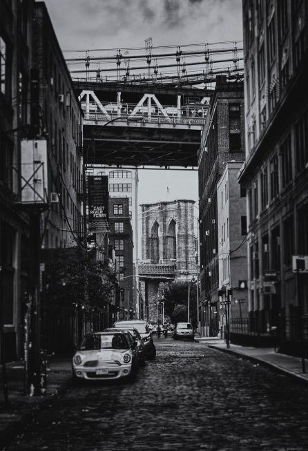 Brooklyn Bridge as seen from Jay Street